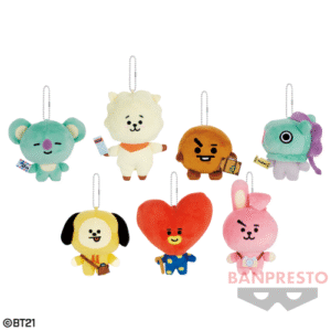BT21 鐵道旅行主題吊飾娃娃