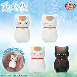 夏目友人帳 迷你公仔~貓咪老師與黑貓咪~