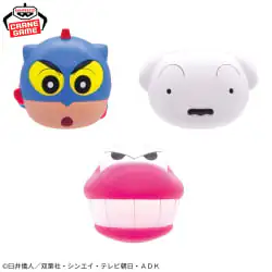 蠟筆小新 球型公仔～動感超人小新・小白・鱷魚山先生～