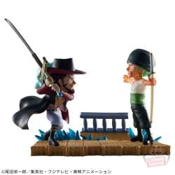 海賊王 世界收藏轉蛋 公仔系列 LOG STORIES-羅羅亞·索隆 VS 鷹眼·密佛格-