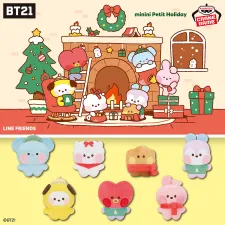BT21 minini Petit Holiday 手掌尺寸迷你絨毛吊飾