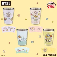 BT21 minini happy Flower 不鏽鋼多功能隨行杯