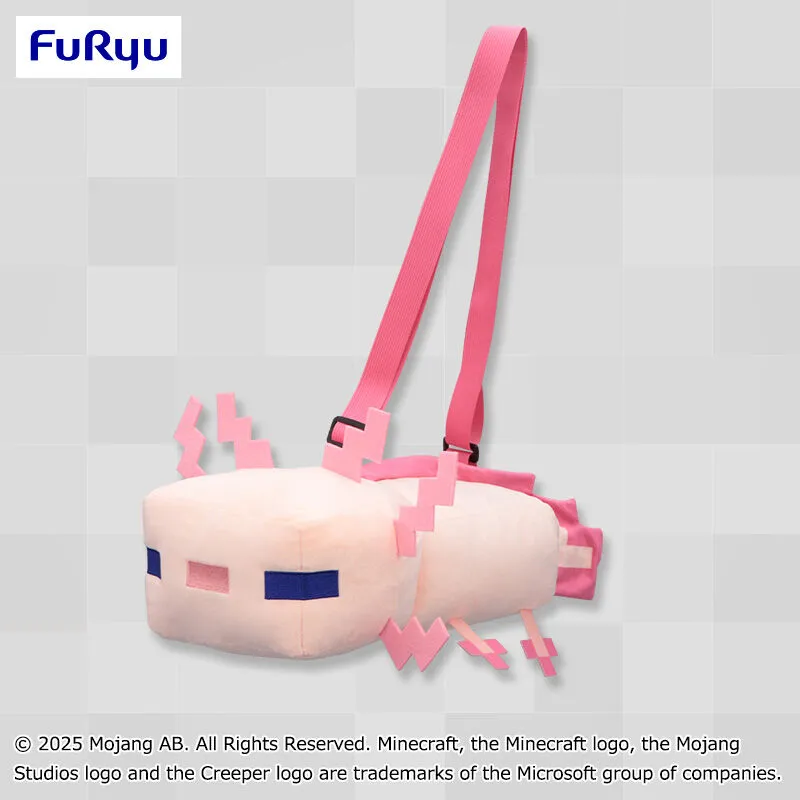 Minecraft 蠑螈造型絨毛側背包