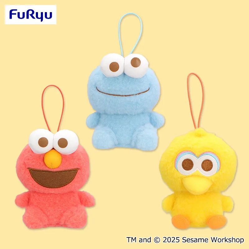 芝麻街 蓬鬆公仔吊飾