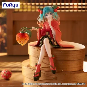 初音未來 麵碗蓋小精靈公仔 花之妖精系列-燈籠花款