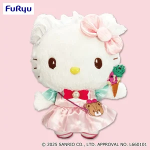 Hello Kitty 彩色冰淇淋洋裝 大型娃娃
