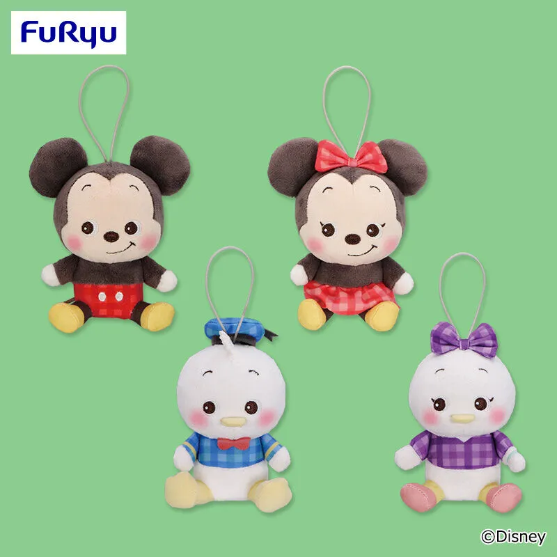 米奇&好朋友 復古格紋吊飾玩偶