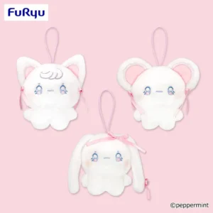 little fluffy friends ribbon girls 娃娃吊飾