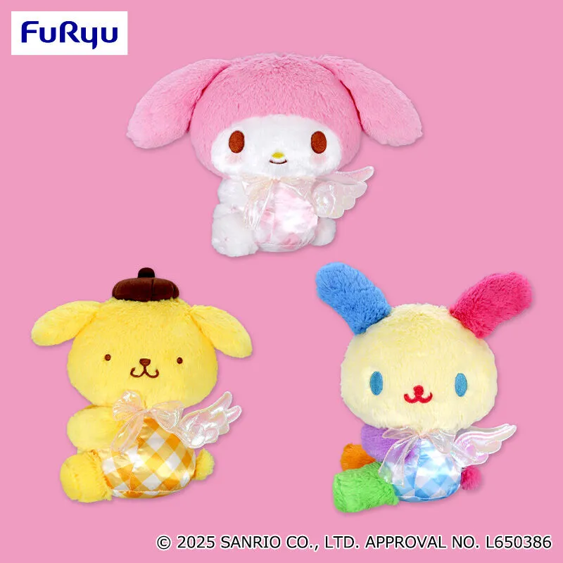 三麗鷗家族 系列 天使造型超大絨毛娃娃～布丁狗・美樂蒂・Usahana～