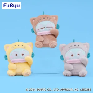 人魚漢頓 可愛撒嬌貓咪絨毛玩偶