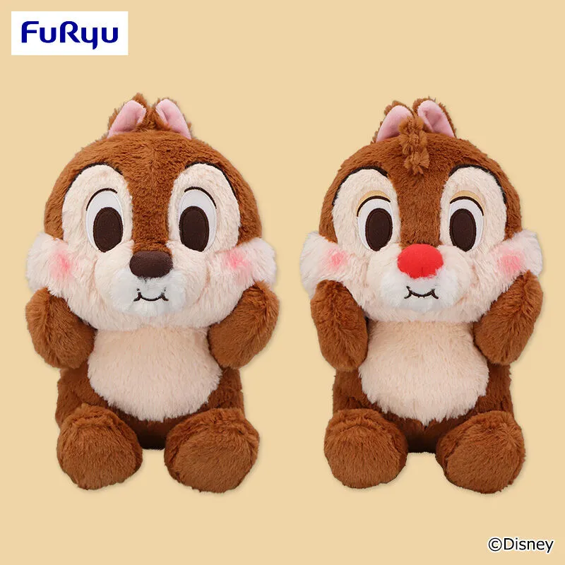 奇奇與蒂蒂 FukuFuku 臉頰膨膨BIG絨毛玩偶