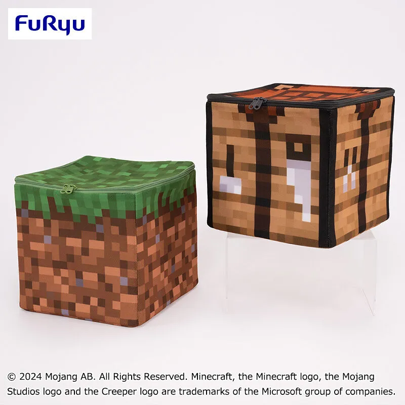 Minecraft 方塊收納盒～草方塊・工作台～