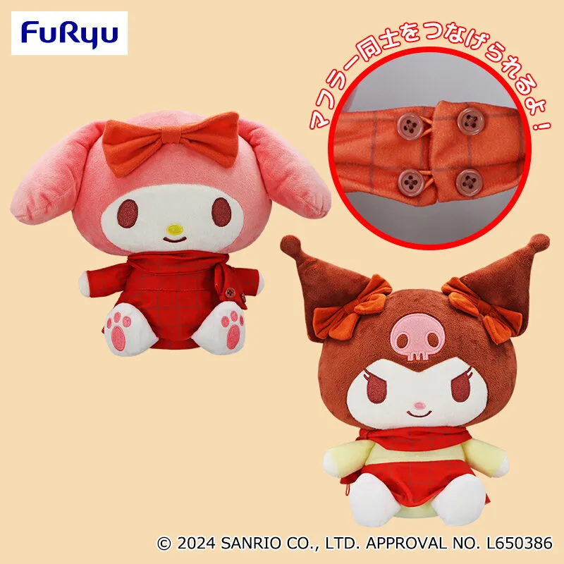 美樂蒂・酷洛米 超可愛圍巾大絨毛玩偶