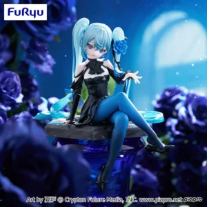 初音未來 泡麵蓋公仔 花之妖精－青玫瑰－
