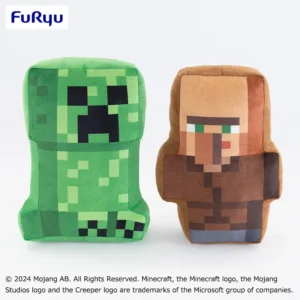 Minecraft 厚切大抱枕~苦力怕・村民~