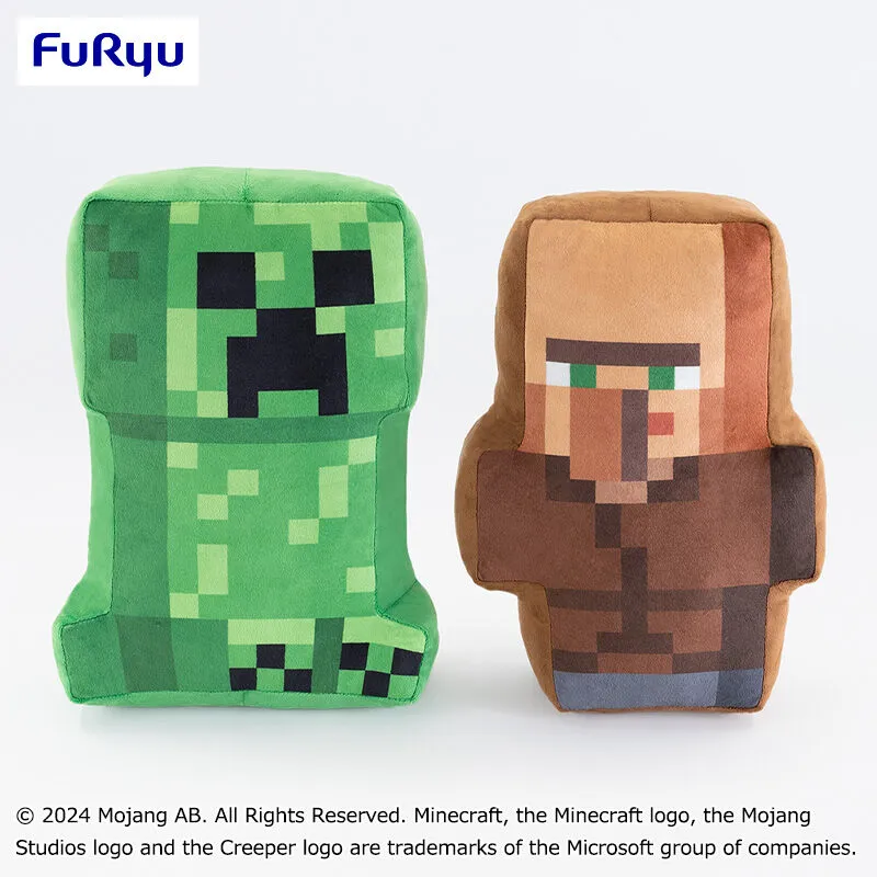 Minecraft 厚切大抱枕～苦力怕・村民～