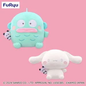 Sanrio 家族×可愛麻糬熊 大型抱枕玩偶～人魚漢頓・大耳狗～