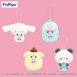 Sanrio 家族×麻糬熊貓 吊飾～大耳狗・酷企鵝・布丁狗・小麻糬熊貓～
