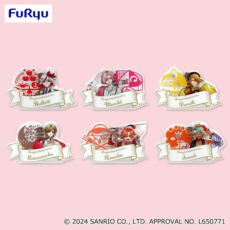 Strawberry Memories 亞克力姓名徽章～Red Bouquet～