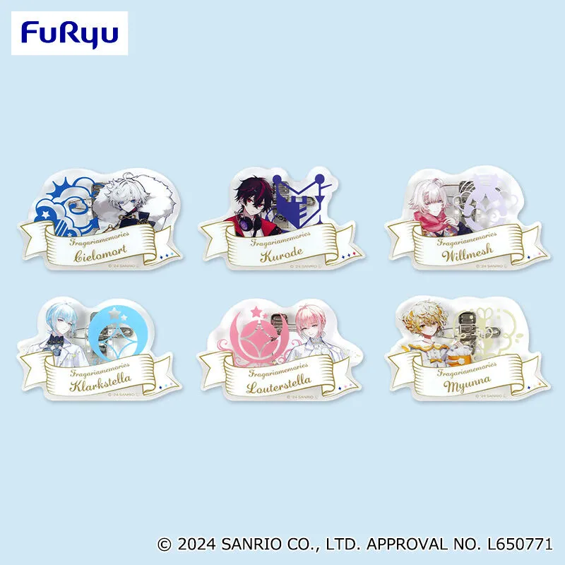 FruGalia Memories 壓克力姓名徽章～藍色花束～