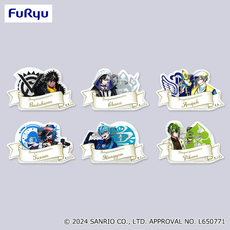 Strawberry Memories 亞克力姓名胸章～Noir Bouquet～