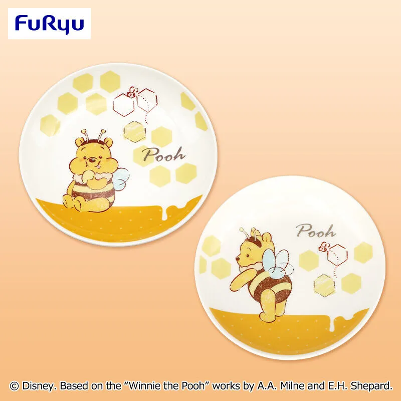 小熊維尼【FDT】飽飽蜜蜂樹樁餐盤組
