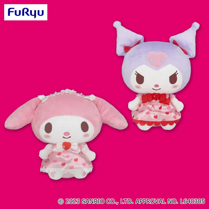 美樂蒂・酷洛米 粉紅愛心特大布偶