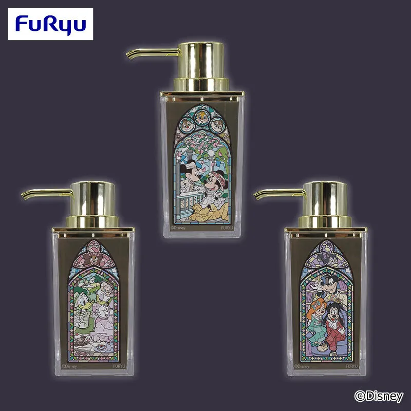 米奇&好朋友 彩繪玻璃風格萬聖夜 玻璃彩繪風洗手乳壓瓶