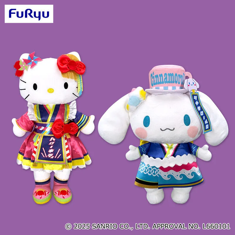 三麗鷗家族樂園主題合作系列 大型現場角色布偶～Hello Kitty・大耳狗～