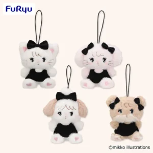mikko characters 黑色蝴蝶結吊飾