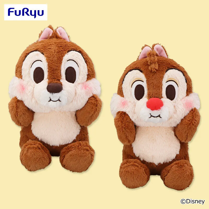 奇奇與蒂蒂 FukuFuku 臉頰鼓鼓超大絨毛玩偶