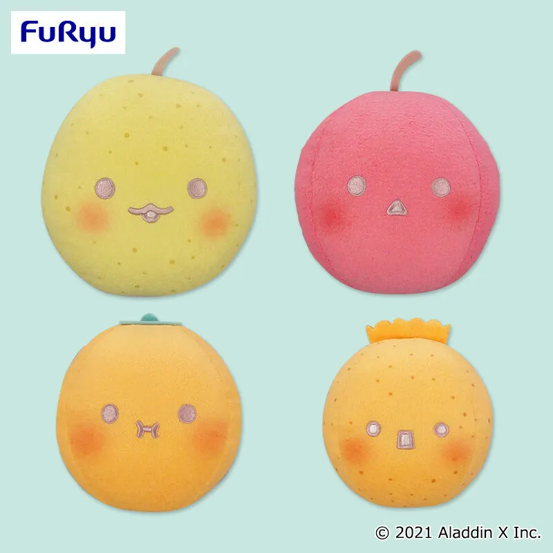 西瓜遊戲 三麗鷗設計毛絨玩偶～水梨・蘋果・柿子・橙柑～