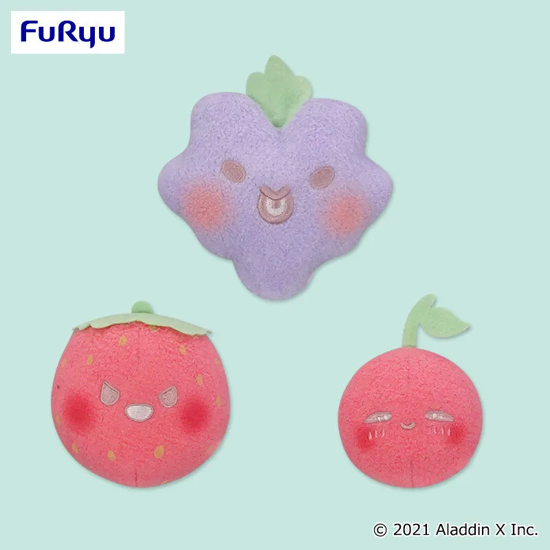 西瓜遊戲 Design produced by 三麗鷗 造型吊飾～葡萄・草莓・櫻桃～