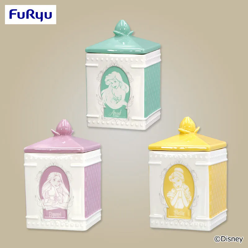 迪士尼公主 復古風陶瓷收納小物盒