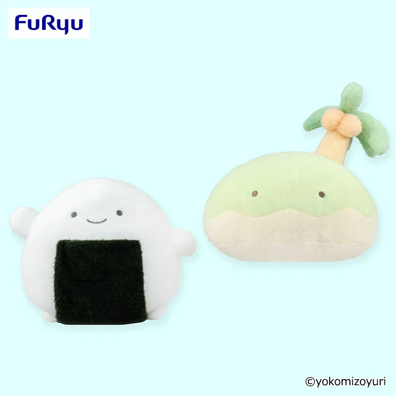 什麼都可以動物 蓬鬆BIG絨毛玩偶（海苔飯糰與小島）