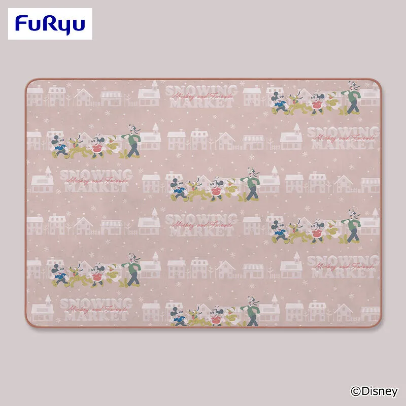 米奇與好朋友 雪中市集 大尺寸毛毯