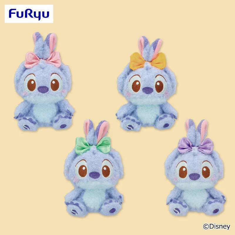 史迪奇 柔軟絨毛吊飾～兔耳結造型～