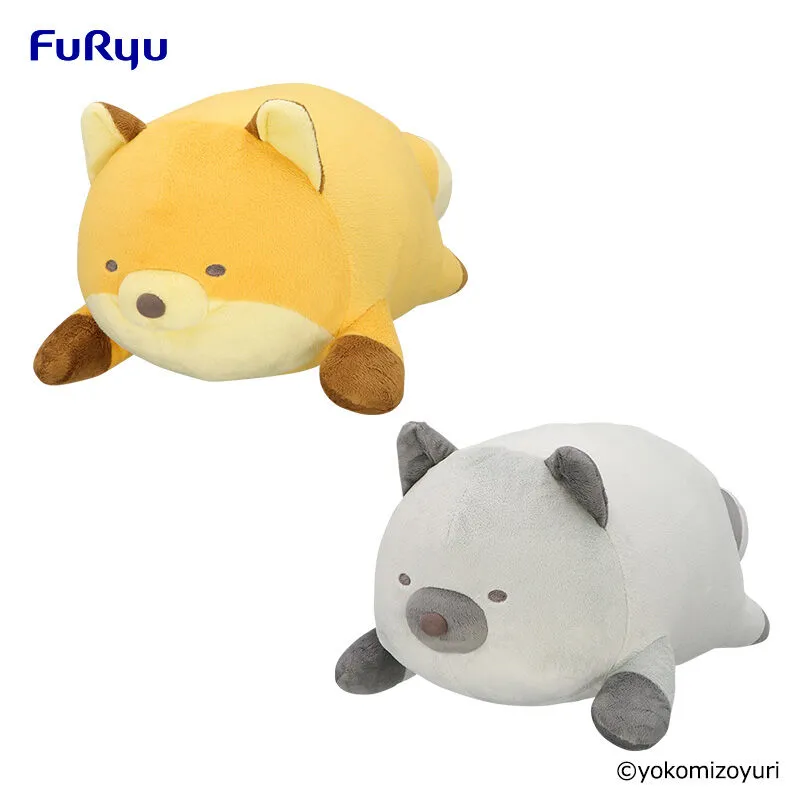 什麼都能變的生物 懶懶狐狸與銀狐特大懶骨頭娃娃