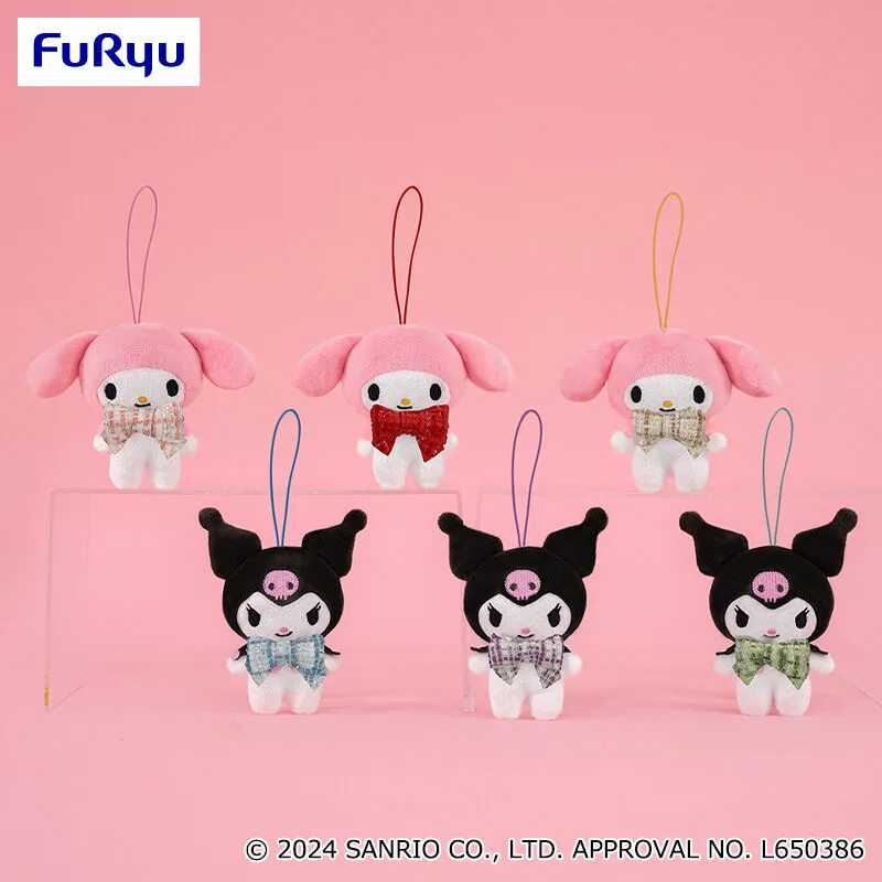 美樂蒂・酷洛米 繽紛花紋蝴蝶結吊飾