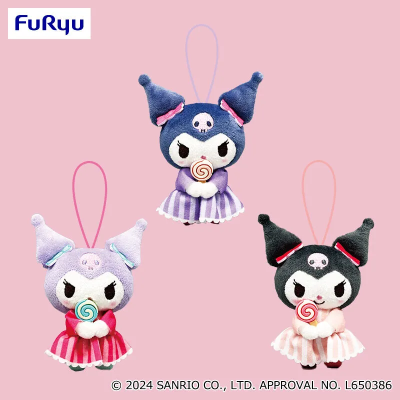 酷洛米 糖果蝴蝶結洋裝吊飾