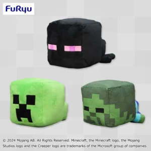 Minecraft 橫躺絨毛娃娃～苦力怕・終界使者・殭屍～