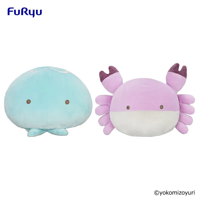 萬用生物 大型玩偶（海月水母與圓滑螃蟹）