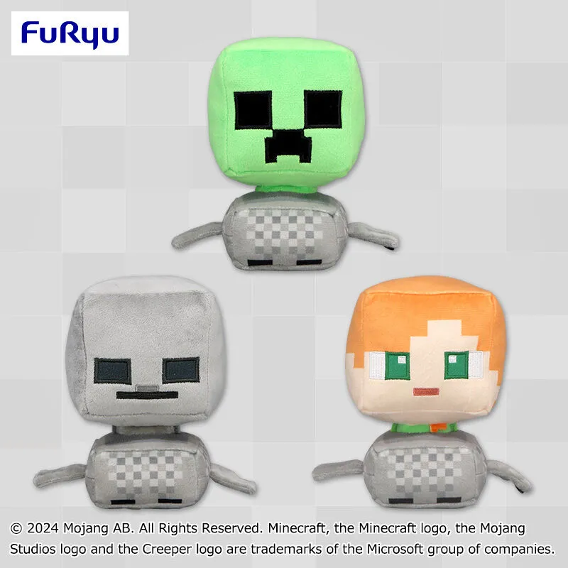 Minecraft 連結礦車系列吊飾玩偶