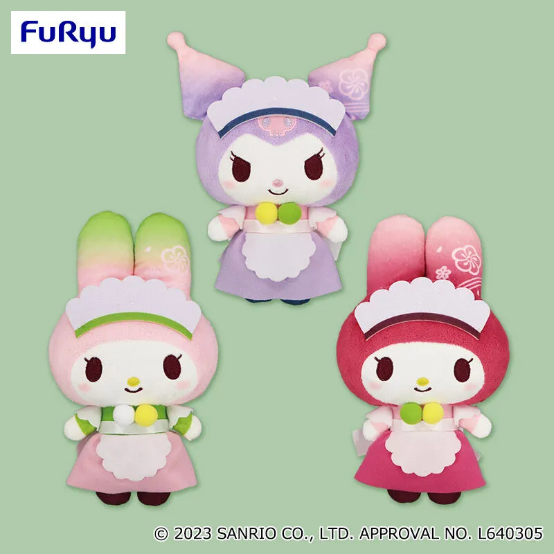 美樂蒂・酷洛米 日式咖啡風絨毛娃娃