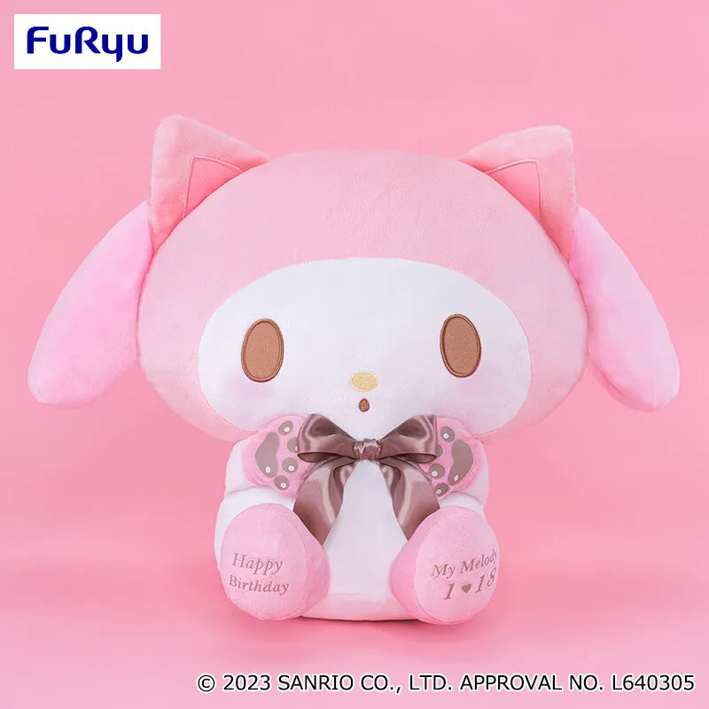 美樂蒂 桃貓造型生日超大號DX玩偶