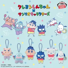 蠟筆小新×三麗鷗角色 迷你絨毛娃娃