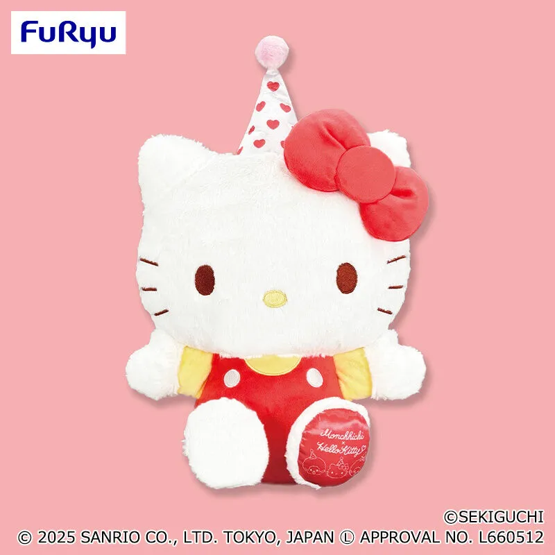 Monchhichi×Hello Kitty 週年超大型絨毛玩偶