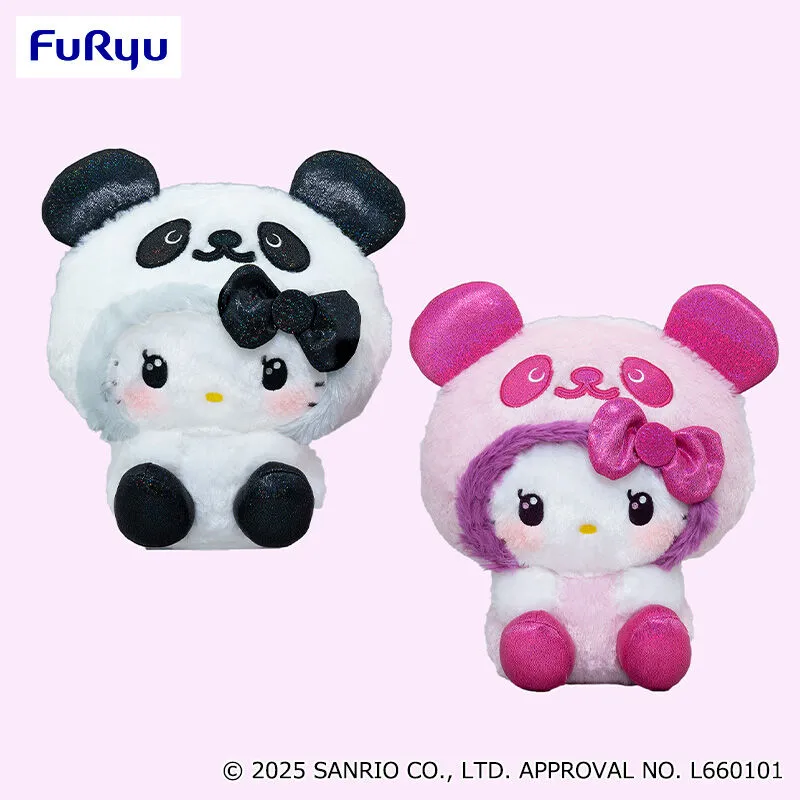 熊貓 Hello Kitty 閃閃♡BIG 絨毛玩偶