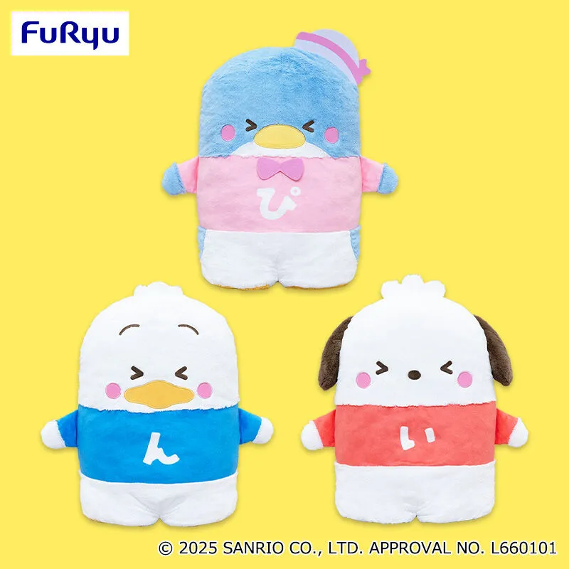 HAPIDANBUI 並排放著超大絨毛玩偶～大嘴鴨、Ahiru no Pekkle、小狗Pochacco～