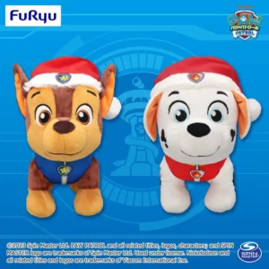 汪汪隊立大功 聖誕帽大型玩偶~阿奇&毛毛~